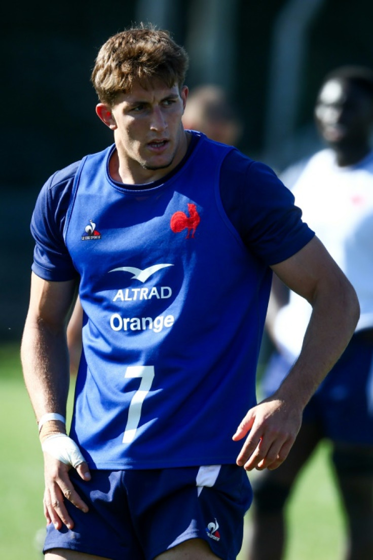 France flanker Oscar Jegou is one of two players accused of rape