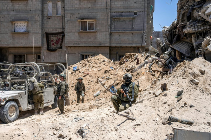 Israeli soldiers during ground operations in the southern Gaza Strip on July 3, 2024