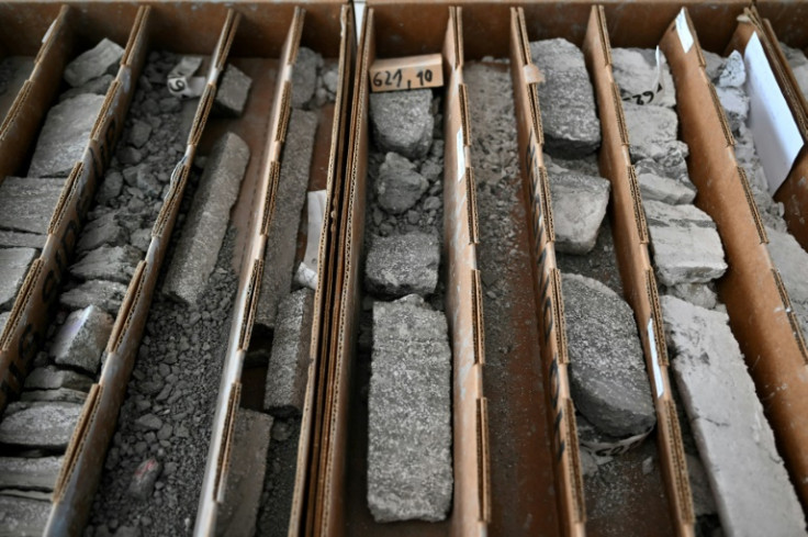 Ore samples containing lithium from the Jadar valley where the mine will operate