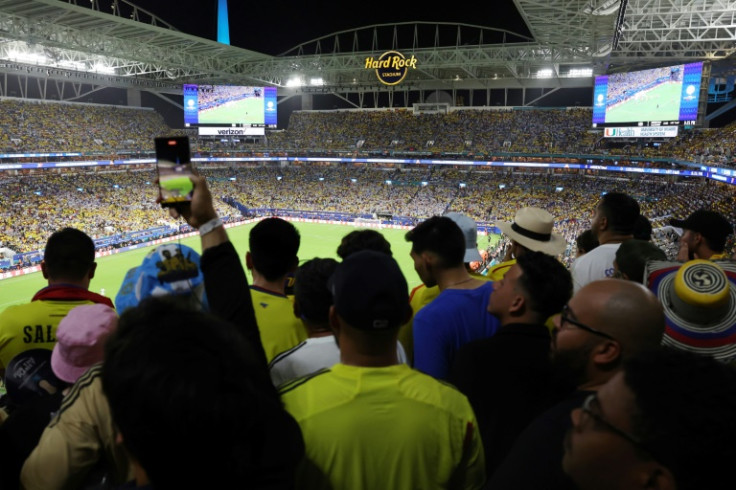 Ticketed fans were forced to watch Sunday's Copa America final from stadium walkways after supporters without tickets stormed into the venue