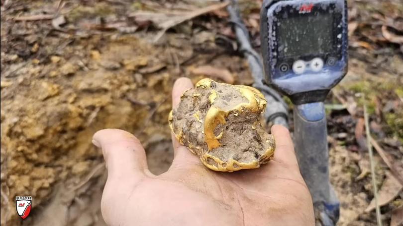 An Aussie has found a $100k gold nugget in Ballarat. Picture: Youtube.