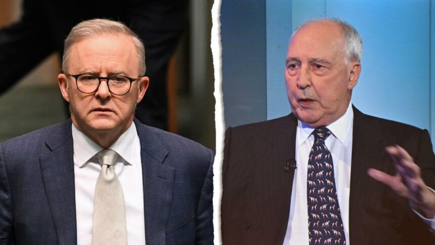 Anthony Albanese says Paul Keating ‘entitled to views’ over latest AUKUS spray