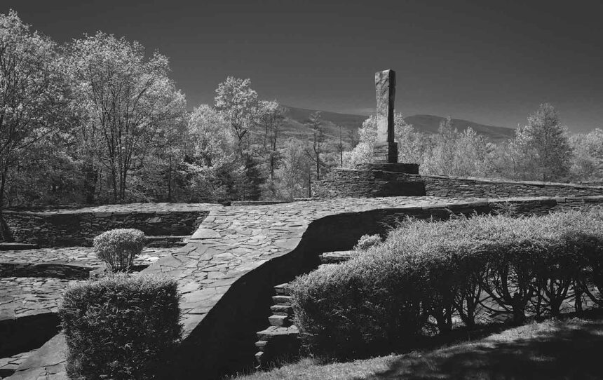 “Opus 40,” the environmental sculpture park created by Harvey Fite in Saugerties, New York.