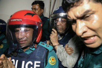 Anisul Huq (C) former law minister in country's ousted premier Sheikh Hasina's government, was among senior members of her party detained