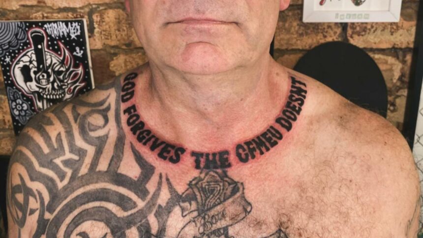 Former CMFEU boss John Setka gets new tattoo pledging his allegiance to controversial union