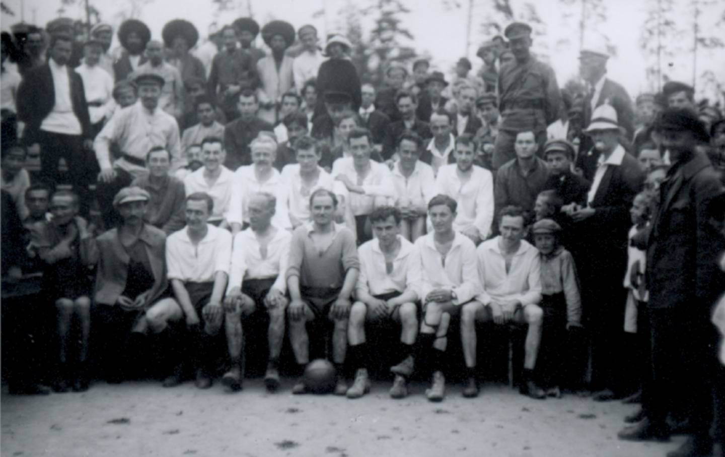 A soccer team consisting of members of the Communist International. Moscow, Russia, 1921.