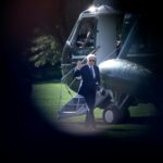 US President Joe Biden walks from Marine One to the West Wing of the White House August 12, 2024