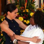 Meghan Markle and Prince Harry Receive a Warm, Cheesy Welcome to Kick Off Colombia Trip