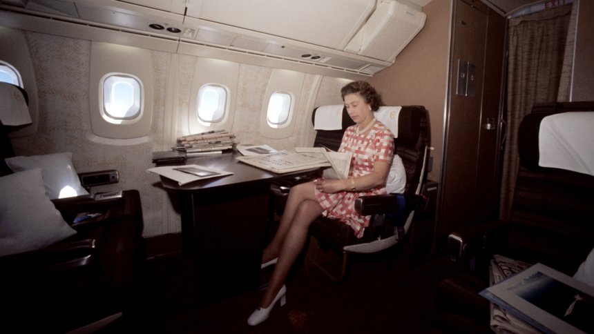 Queen Elizabeth’s In-Flight Royal Comforts Revealed: A Martini Before Guests Arrive, and Her Do Not Disturb Instructions