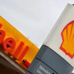 The Royal Dutch Shell logo is seen at a Shell petrol station in London, January 31, 2008.