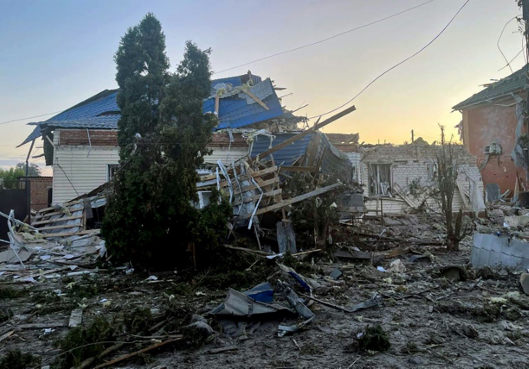 Kursk Regional Governov Alexei Smirnov released this photo to show the extent of the damage