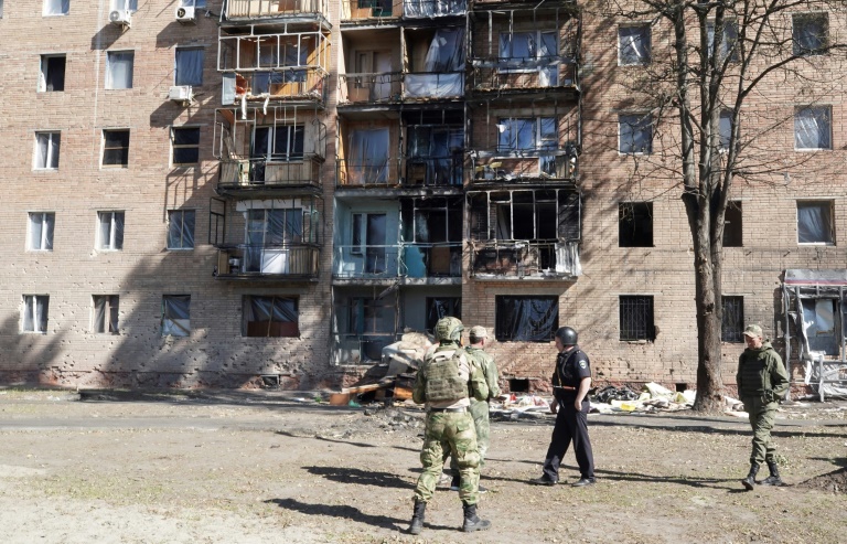 Ukrainian strikes damaged a building in Kursk, Russia