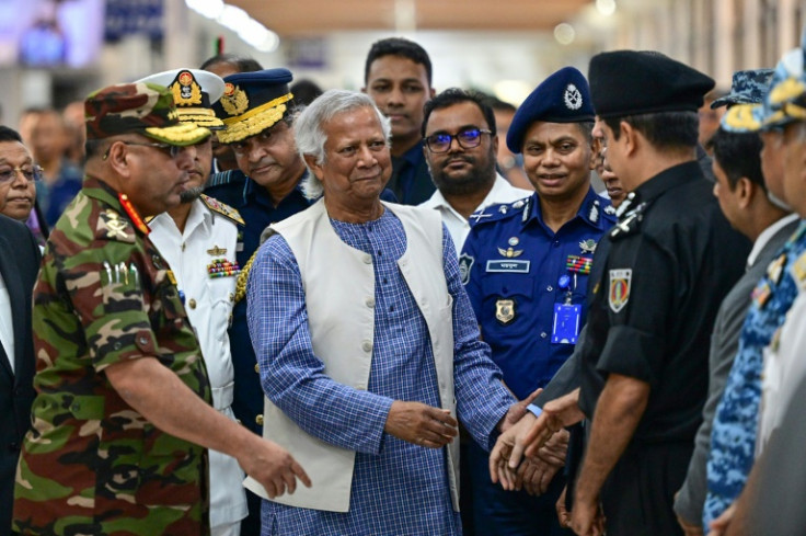 Bangladesh's interim leader Muhammad Yunus, returned to the country on Thursday, has appealed for religious unity after attacks on the Hindu minority