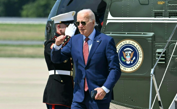 US President Joe Biden said voters should judge Donald Trump by his own words