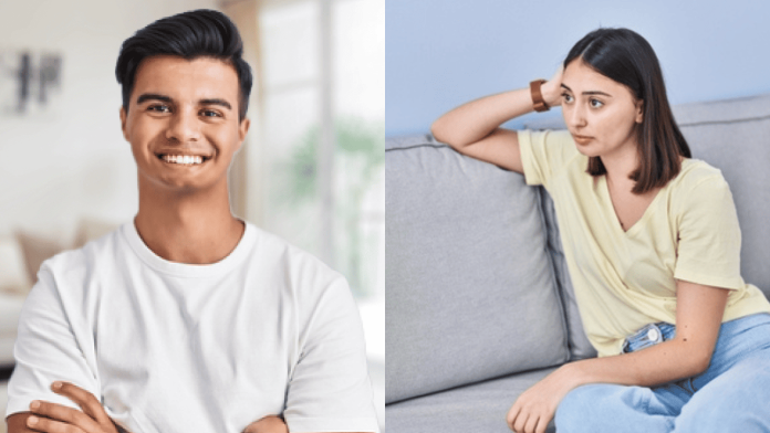 Woman surprised by boyfriend’s clean-shaven face after shaving off scruffy beard