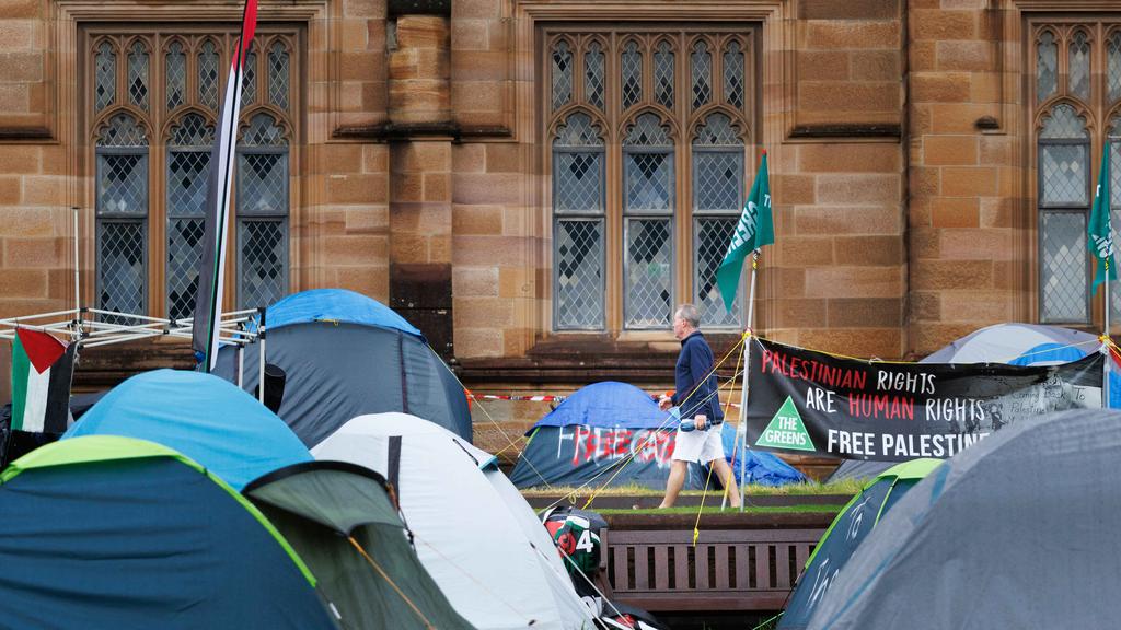 Pro-Palestine encampment at USYD campus 2024