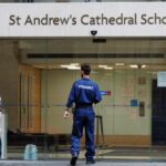 Sydney police outside St Andrew’s Cathedral School