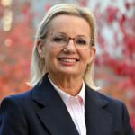Sussan Ley addressing the media as Liberal Party leader