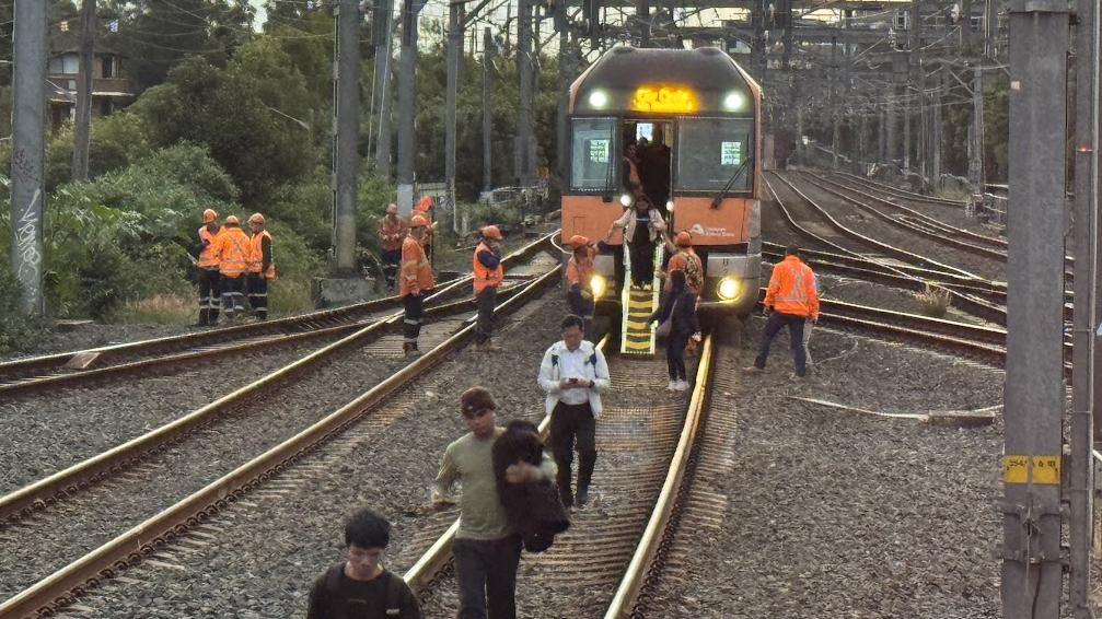 Replacement shuttle buses running during Sydney train network outage