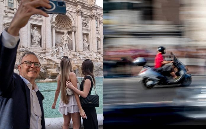 Australian Prime Minister Anthony Albanese during Rome visit