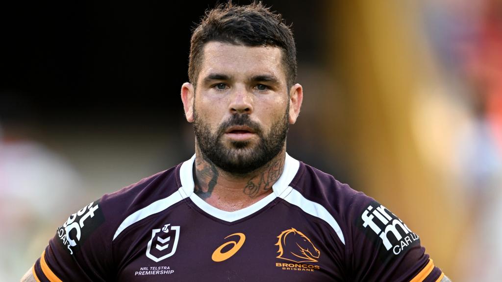Adam Reynolds in Broncos jersey during NRL game