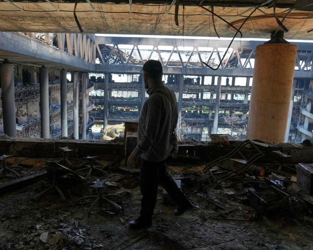 Soroka hospital building damaged by Iranian missile
