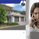 Property listing screen with blurred-out photo