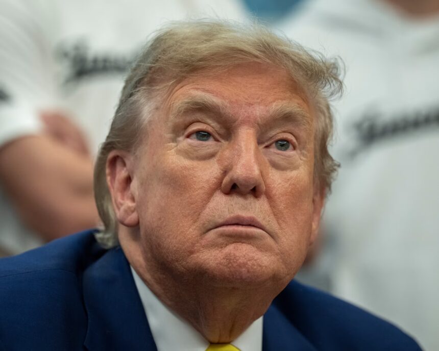 Trump at White House discussing Iran