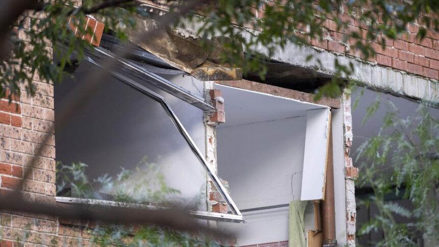 Inside of shattered apartment after Lidcombe explosion