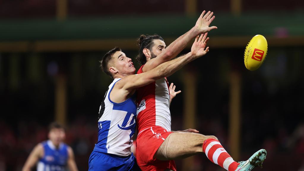 Brodie Grundy also had a day out for the Swans. (Photo by Matt King/AFL Photos/for Getty Images)