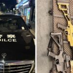A 21-year-old man has been charged after officers allegedly found firearms, ammunition, and a vehicle outfitted with “Chinese Police” insignia during patrols in Strathfield on Friday afternoon.