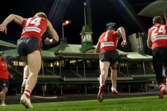 Toby Greene wore metal studs during poor SCG conditions
