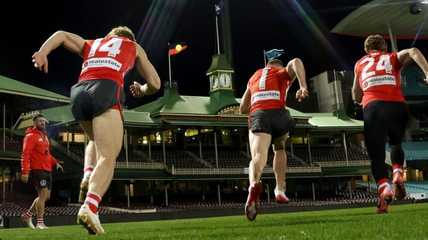 Toby Greene wore metal studs during poor SCG conditions