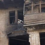 Russia's attack on Ukraine's capital on Thursday left at least two people dead. Source: EPA / EPA
