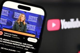 The eSafety commissioner, Julie Inman Grant, revealed last month she had advised the Albanese government that it should not exempt YouTube from the under-16s ban from December. Photograph: Joel Carrett/AAP