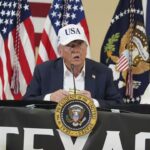 United States President Donald Trump has reacted aggressively to criticism of the official preparation for and response to the recent Texas floods, which killed at least 120 people. Source: AP / AP Photo / Jacquelyn Martin